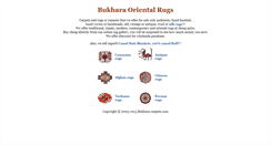 Desktop Screenshot of bukhara-carpets.com