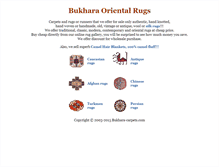 Tablet Screenshot of bukhara-carpets.com